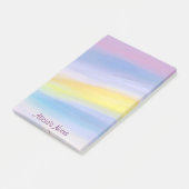 Paarse en Gouden Straal Moderne Abstracte Kunst Post-it® Notes (Schuin)