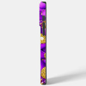 Paarse en Gouden Vlinder Persoonlijke Naam Case-Mate iPhone Case (Achterkant / Links)