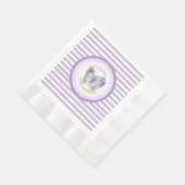 Paarse en gouden vlinders Luncheon servetten (Hoek)