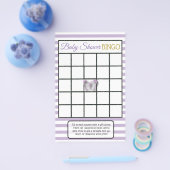 Paarse en gouden vlinderspelen Baby shower Flyer (Enkel)