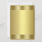 Paarse en gouden Vrijgezellenfeest Kaart (Achterkant)