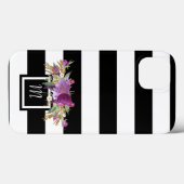 Paarse en gouden Waterverf bloemen Case-Mate iPhone Case (Achterkant (horizontaal))