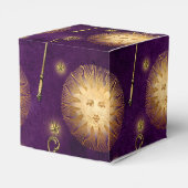 Paarse en gouden wizard bedankdoosjes (Achterkant)