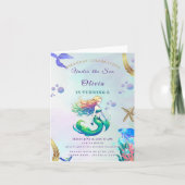 Paarse en gouden zeemeermin Verjaardag onder het Z (Voorkant)