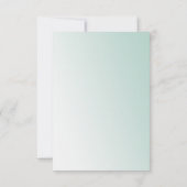 Paarse en gouden zeemeermin Verjaardag onder het Z Bedankkaart (Achterkant)