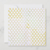 Paarse en gouden zeemeermin Verjaardag onder het Z Kaart (Achterkant)