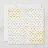 Paarse en gouden zeemeermin Verjaardag onder het Z Kaart (Achterkant)