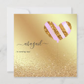 Paarse en goudfeest kaart (Voorkant)