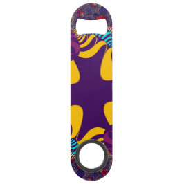 Paarse en goudflesopening speed flessenopener