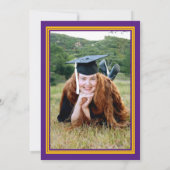 Paarse en goudfotograaf Partij Kaart (Achterkant)