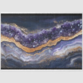 Paarse en goudgelaagde Geode Decoupage Tissuepapier (Voorkant)