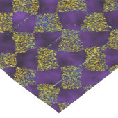 Paarse en goudglans korte tafelloper (Hoek)