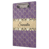 Paarse en goudhoudende olierampen klembord (Links)