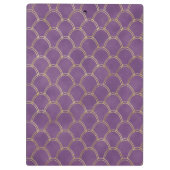 Paarse en goudhoudende olierampen klembord (Achterkant)