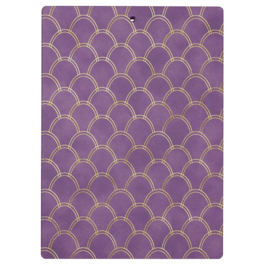 Paarse en goudhoudende olierampen klembord (Achterkant)