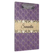 Paarse en goudhoudende olierampen klembord (Rechts)