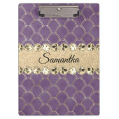 Paarse en goudhoudende olierampen klembord (Voorkant)