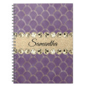 Paarse en goudhoudende olierampen notitieboek (Voorkant)