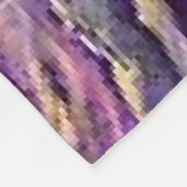 Paarse en goudkleurige Agate Crystal Fleece Deken (Hoek)