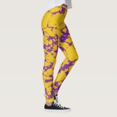 Paarse en goudkleurige kleuren leggings (Rechts)