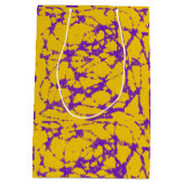 Paarse en goudkleurige kleuren medium cadeauzakje (Achterkant)