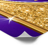 Paarse en goudkleurige Posters (Hoek)