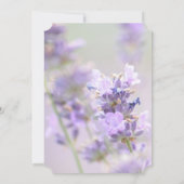 Paarse en goudlavendeweddenschappen kaart (Achterkant)