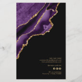 Paarse en goudmakerij flyer (Achterkant)