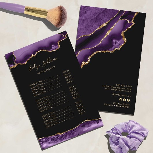 Paarse en goudmakerij flyer