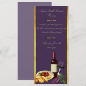 Paarse en goudmakerij kaart (Voorkant / Achterkant)