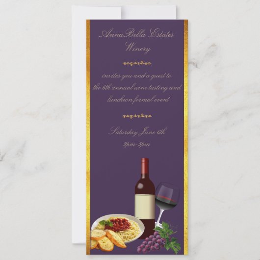 Paarse en goudmakerij kaart (Voorkant)