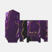 Paarse en goudmakerij zweet zestien bedankt bedankdoosjes (Uitgevouwen)