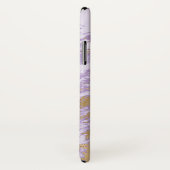 Paarse en goudmarmer Case-Mate iPhone case (Achterkant / rechts)