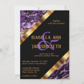 Paarse en goudmarmer kaart (Voorkant)