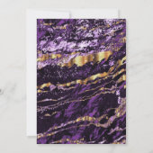 Paarse en goudmarmer kaart (Achterkant)