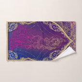 Paarse en goudMarokkaanse Arabische Belly Dansende Bad Handdoek (Handdoek)