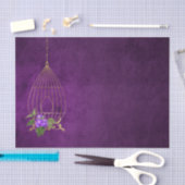 Paarse en goudmatige bramen tissuepapier (Craft)