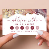 Paarse en goudmatige kunst Vloeibare Waterverf Ink Klantenkaartje