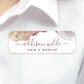 Paarse en goudmatige kunst Vloeibare Waterverf Ink Naamplaatje