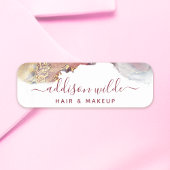 Paarse en goudmatige kunst Vloeibare Waterverf Ink Naamplaatje