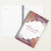 Paarse en goudmatige kunst Vloeibare Waterverf Ink Planner (Display)