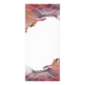 Paarse en goudmatige kunst Vloeibare Waterverf Ink Reclamekaart (Achterkant)