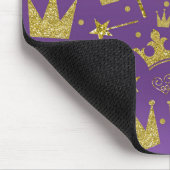 Paarse en goudmeisjes Princess Girls Fun Muismat (Hoek)