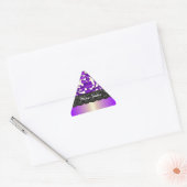 Paarse en goudpalmvodder sticker (Envelop)