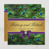 Paarse en goudpekkerwedstrijden kaart (Voorkant / Achterkant)