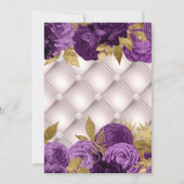 Paarse en goudplatenpartij kaart (Achterkant)