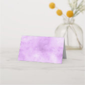 Paarse en goudplatte Baptisme Folded Plaatskaartje (Achterkant)