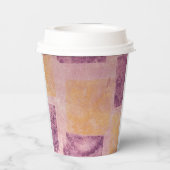 Paarse en goudpleisterkoppen voor patroonpapier papieren bekers (Achterkant)