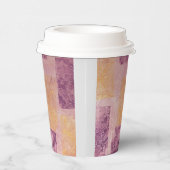 Paarse en goudpleisterkoppen voor patroonpapier papieren bekers (Rechts)