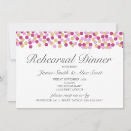 Paarse en goudpokken repetitie kaart